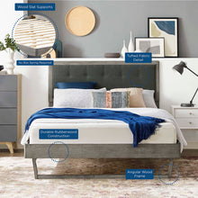 Load image into Gallery viewer, Willow Wood King Platform Bed With Angular Frame by Modway
