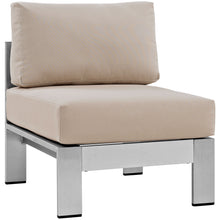 Load image into Gallery viewer, Shore Armless Outdoor Patio Aluminum Chair by Modway
