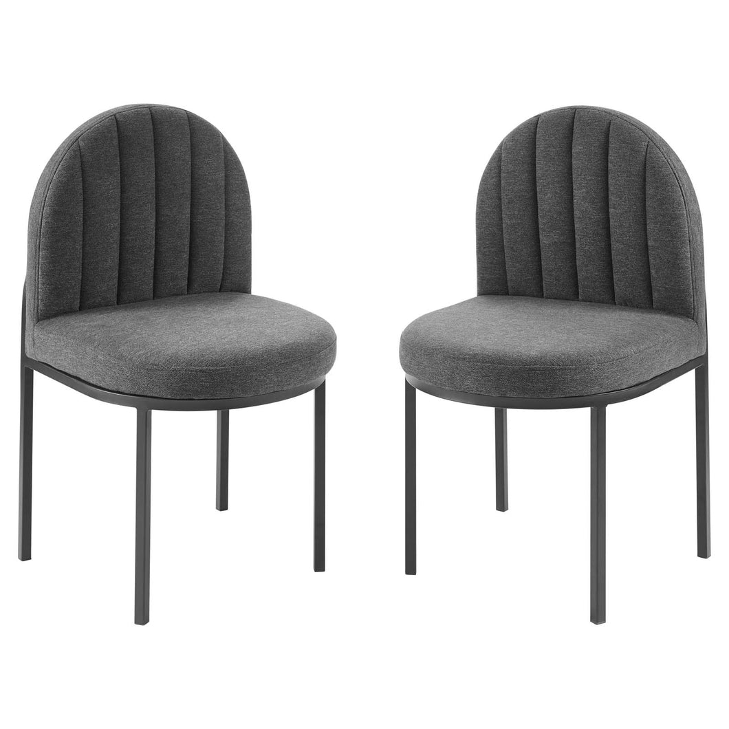 Isla Upholstered Fabric Dining Side Chair Set of 2 by Modway