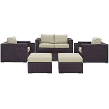 Load image into Gallery viewer, Convene 8 Piece Outdoor Patio Sofa Set by Modway
