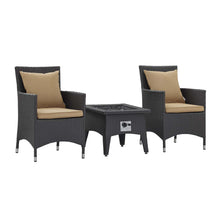 Load image into Gallery viewer, Convene 3 Piece Set Outdoor Patio with Fire Pit by Modway

