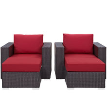 Load image into Gallery viewer, Convene 4 Piece Outdoor Patio Sectional Set by Modway
