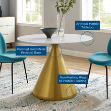 Load image into Gallery viewer, Tupelo 40&quot; Artificial Marble Dining Table by Modway

