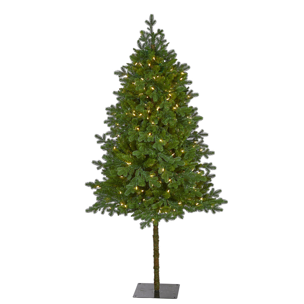 6' Swiss Alpine Artificial Christmas Tree w/ 250 Clear LED Lights
