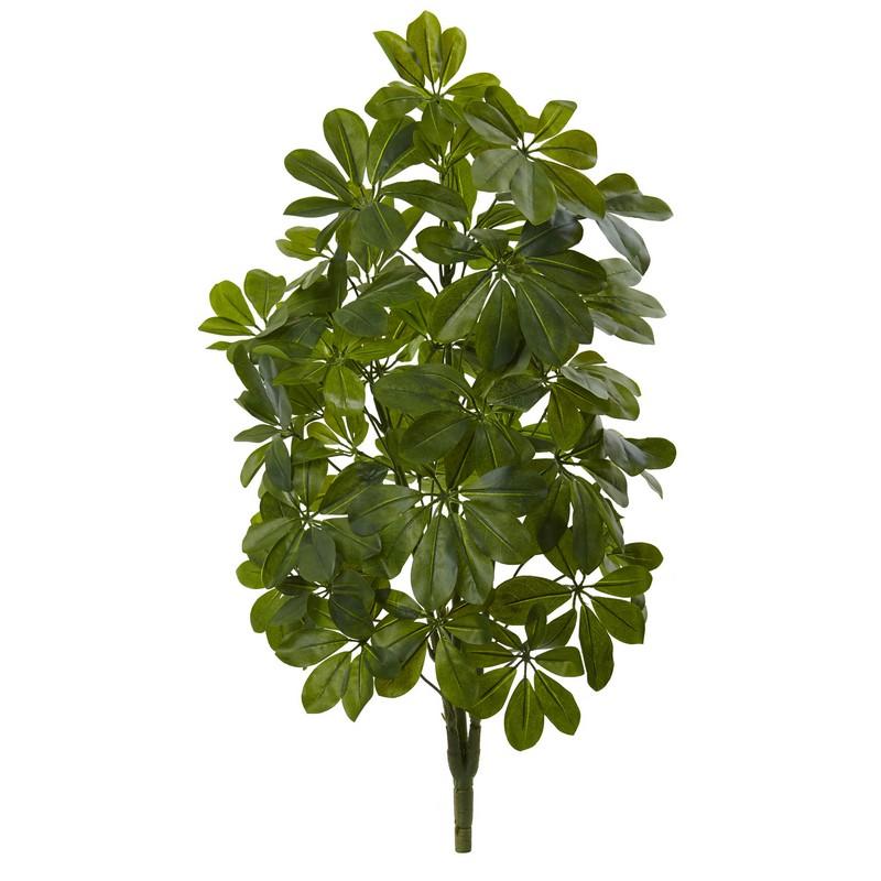 32'' Green Baby Schefflera Artificial Plant (Real Touch) (Set of 2)