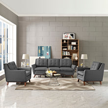 Load image into Gallery viewer, Beguile 3 Piece Upholstered Fabric Living Room Set by Modway
