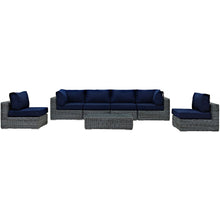 Load image into Gallery viewer, Summon 7 Piece Outdoor Patio Sunbrella¨ Sectional Set by Modway
