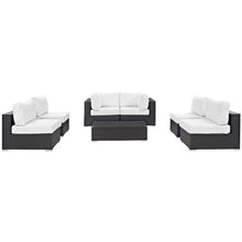 Load image into Gallery viewer, Convene 7 Piece Outdoor Patio Sectional Set by Modway
