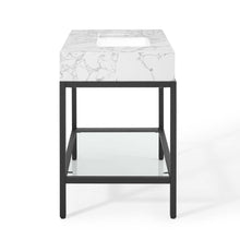 Load image into Gallery viewer, Kingsley 36&quot; Black Stainless Steel Bathroom Vanity by Modway
