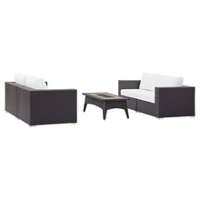 Load image into Gallery viewer, Convene 5 Piece Set Outdoor Patio with Fire Pit by Modway
