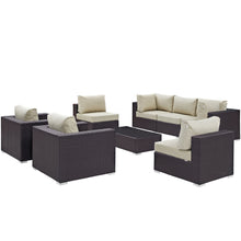 Load image into Gallery viewer, Convene 8 Piece Outdoor Patio Sectional Set by Modway
