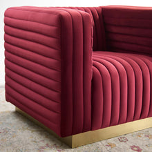 Load image into Gallery viewer, Charisma Channel Tufted Performance Velvet Accent Armchair by Modway
