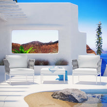 Load image into Gallery viewer, Harmony 3 Piece Outdoor Patio Aluminum Sectional Sofa Set by Modway
