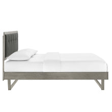 Load image into Gallery viewer, Willow Wood King Platform Bed With Angular Frame by Modway
