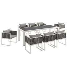 Load image into Gallery viewer, Stance 9 Piece Outdoor Patio Aluminum Dining Set by Modway
