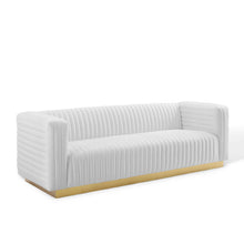 Load image into Gallery viewer, Charisma Channel Tufted Performance Velvet Living Room Sofa by Modway
