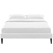Load image into Gallery viewer, Tessie Vinyl Full Bed Frame with Squared Tapered Legs by Modway
