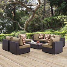 Load image into Gallery viewer, Convene 8 Piece Outdoor Patio Sectional Set by Modway
