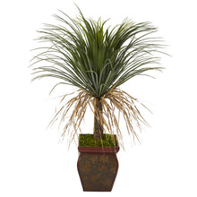 Load image into Gallery viewer, 37&quot; Pony Tail Palm Artificial Plant in Decorative Planter
