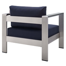 Load image into Gallery viewer, Shore 4 Piece Sunbrella¨ Fabric Outdoor Patio Aluminum Set by Modway

