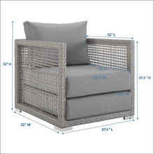 Load image into Gallery viewer, Aura Rattan Outdoor Patio Armchair by Modway
