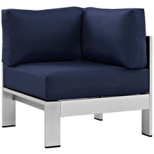 Load image into Gallery viewer, Shore 4 Piece Outdoor Patio Aluminum Sectional Sofa Set by Modway
