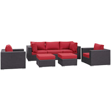 Load image into Gallery viewer, Convene 7 Piece Outdoor Patio Sectional Set by Modway
