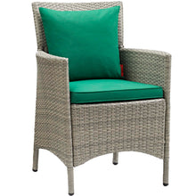 Load image into Gallery viewer, Conduit Outdoor Patio Wicker Rattan Dining Armchair Set of 2 by Modway
