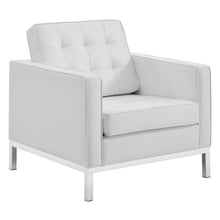 Load image into Gallery viewer, Loft Tufted Vegan Leather Armchairs Set of 2 by Modway
