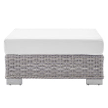 Load image into Gallery viewer, Conway 2-Piece Sunbrella¨ Outdoor Patio Wicker Rattan Armchair and Ottoman Set by Modway
