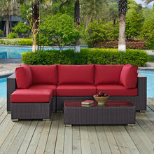 Load image into Gallery viewer, Convene 5 Piece Outdoor Patio Sectional Set by Modway
