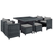 Load image into Gallery viewer, Summon 9 Piece Outdoor Patio Sunbrella¨ Dining Set by Modway
