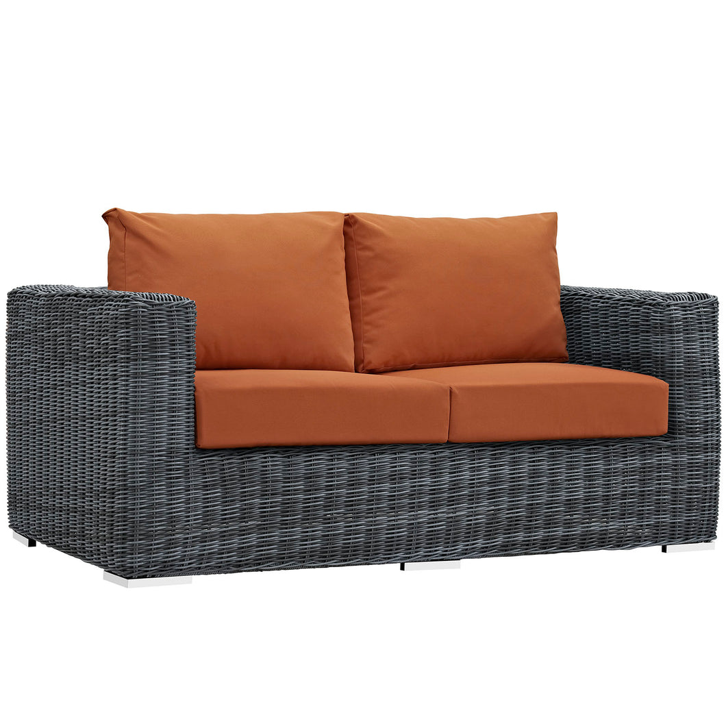 Summon Outdoor Patio Sunbrella¨ Loveseat by Modway