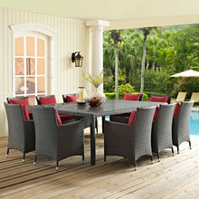 Load image into Gallery viewer, Sojourn 11 Piece Outdoor Patio Sunbrella¨ Dining Set by Modway
