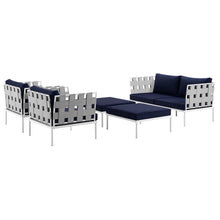 Load image into Gallery viewer, Harmony 5 Piece Outdoor Patio Aluminum Sectional Sofa Set by Modway
