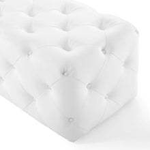 Load image into Gallery viewer, Amour 72" Tufted Button Entryway Faux Leather Bench by Modway
