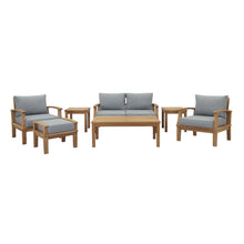 Load image into Gallery viewer, Marina 7 Piece Outdoor Patio Teak Set by Modway
