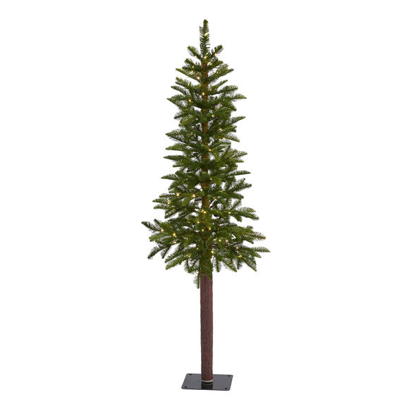 5' Alaskan Alpine Artificial Christmas Tree with 100 Clear Microdot