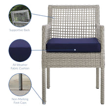 Load image into Gallery viewer, Aura Outdoor Patio Wicker Rattan Dining Armchair Set of 2 by Modway
