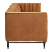 Load image into Gallery viewer, Devote Channel Tufted Performance Velvet Sofa by Modway
