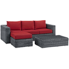 Load image into Gallery viewer, Summon 3 Piece Outdoor Patio Sunbrella¨ Sectional Set by Modway
