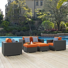 Load image into Gallery viewer, Sojourn 5 Piece Outdoor Patio Sunbrella¨ Sectional Set by Modway
