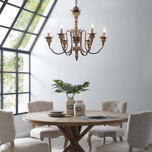Load image into Gallery viewer, Bountiful Vintage French Pendant Ceiling Light Candelabra Chandelier by Modway
