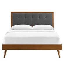 Load image into Gallery viewer, Willow Wood King Platform Bed With Splayed Legs by Modway
