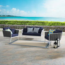 Load image into Gallery viewer, Stance 3 Piece Outdoor Patio Aluminum Sectional Sofa Set by Modway
