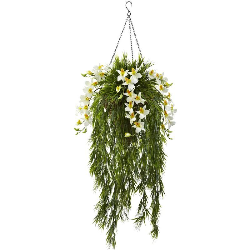 Bamboo & Dendrobium Hanging Basket