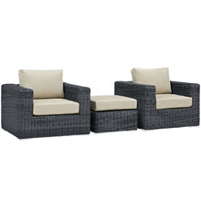 Load image into Gallery viewer, Summon 3 Piece Outdoor Patio Sunbrella¨ Sectional Set by Modway
