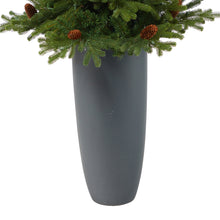 Load image into Gallery viewer, 5&#39; Yukon Mountain Fir Artificial Christmas Tree w/ 100 Clear Lights, Pine Cones
