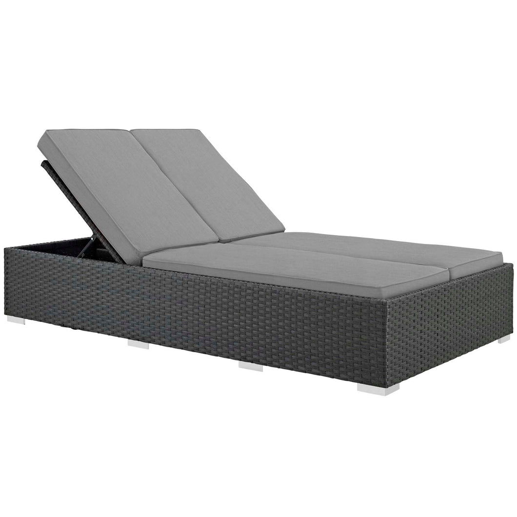 Sojourn Outdoor Patio Sunbrella¨ Double Chaise by Modway