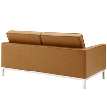 Load image into Gallery viewer, Loft Tufted Upholstered Faux Leather Loveseat and Armchair Set by Modway
